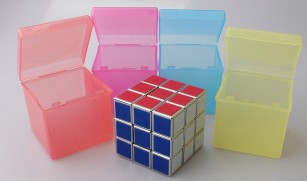 Candy Color Transparent PP Protection Box for 57mm Magic Cube